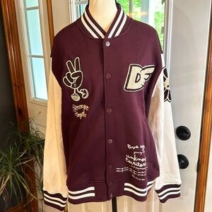 DJAB Varsity Jacket-Style Sweater